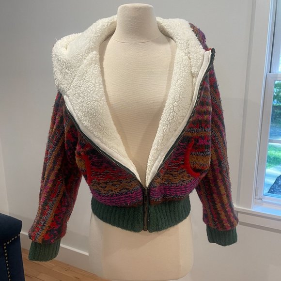 NWT Free People Rue Sweater Jacket XS $398. - Picture 8 of 15